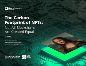 Hyperledger Carbon Footprint of NFTs 2022 cover thumbnail 1