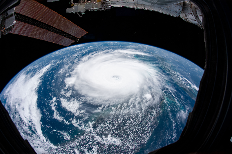 Hurricane from space