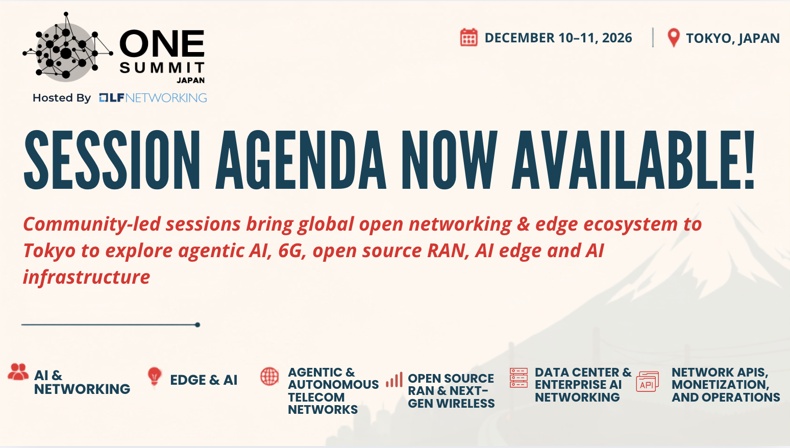 ONE Summit session agenda