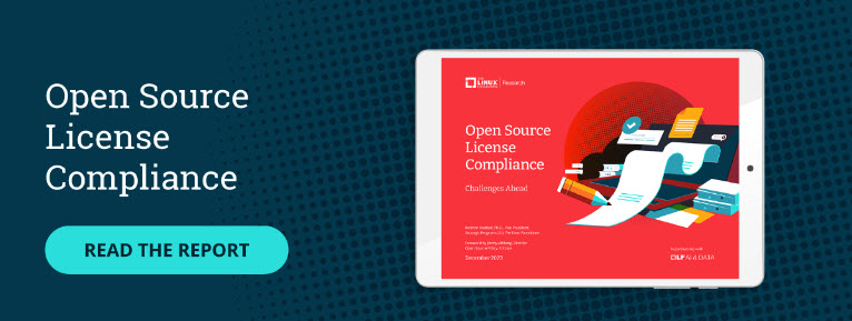 Open source license compliance report