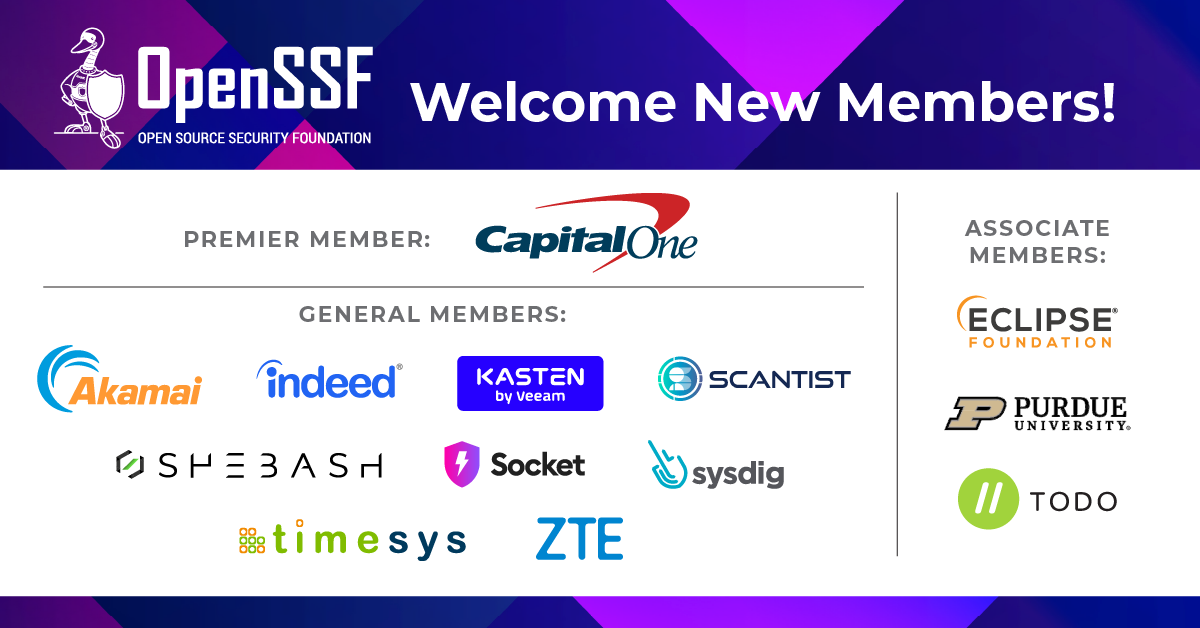 OpenSSF-Welcome-New-Members