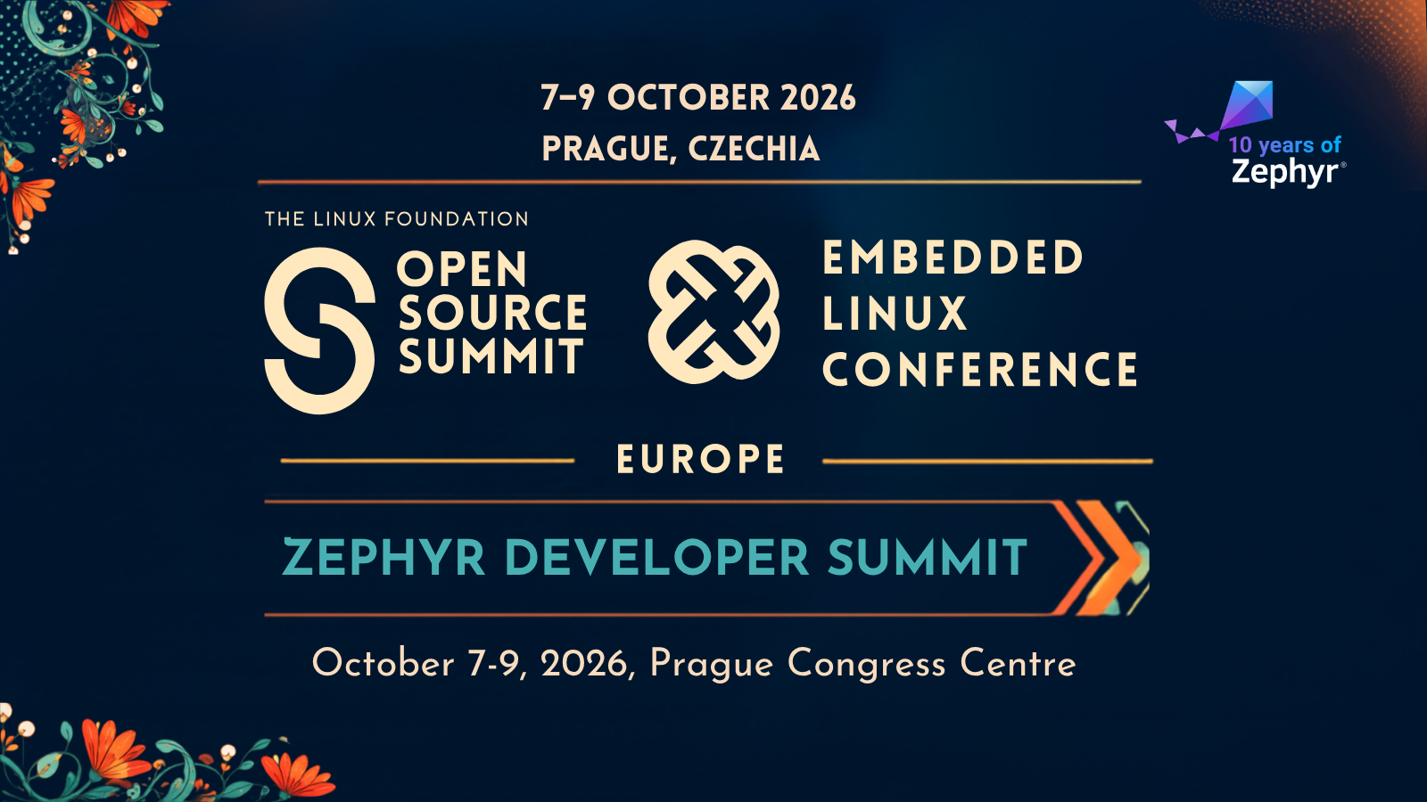 Zephyr Developer Summit - October 7-9, 2026