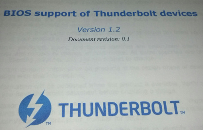 Thunderbolt Specification